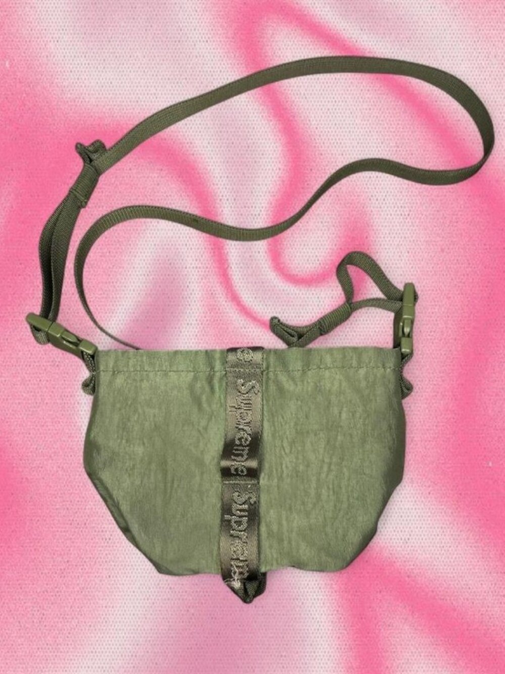 Olive Green Supreme FW20 Neck Pouch Crossbody Bag Fall/Winter 2020 Collection